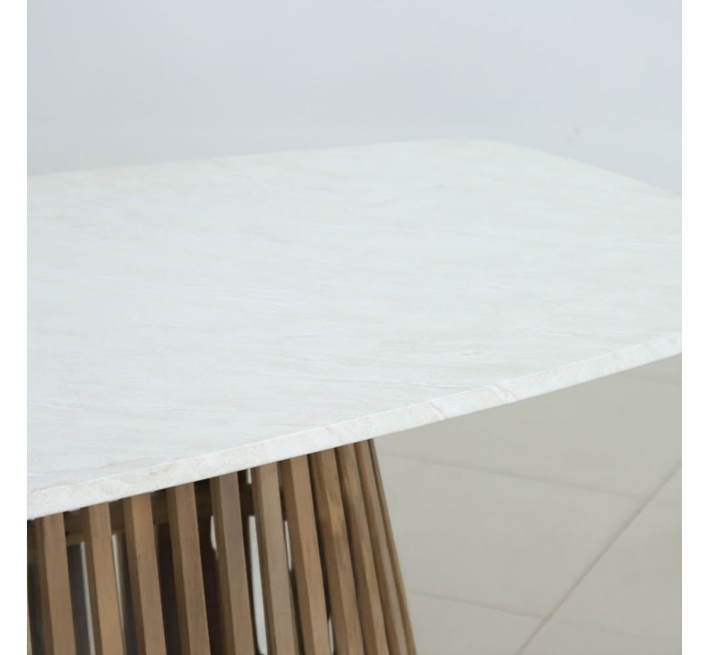SIRACUSA ΤΡΑΠΕΖΙ ΛΕΥΚΟ 220x110xH79cm