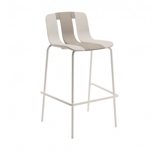 ART ΣΚΑΜΠΟ BAR ΜΠΕΖ OFF WHITE 51x44xH105cm