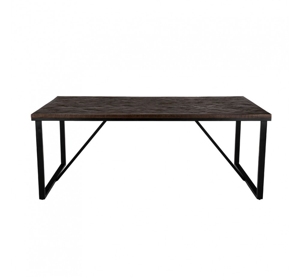 MAIANDROS ΤΡΑΠΕΖΙ ΚΑΦΕ ΣΚΟΥΡΟ 200x100xH76cm