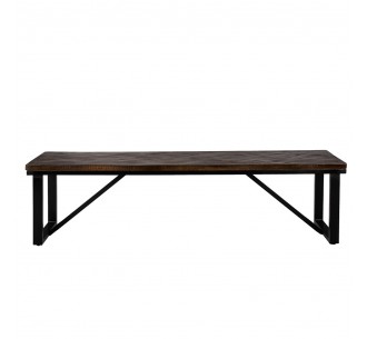 MAIANDROS BENCH BROWN DARK 170x45xH45cm