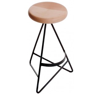 Baret metal bar stool