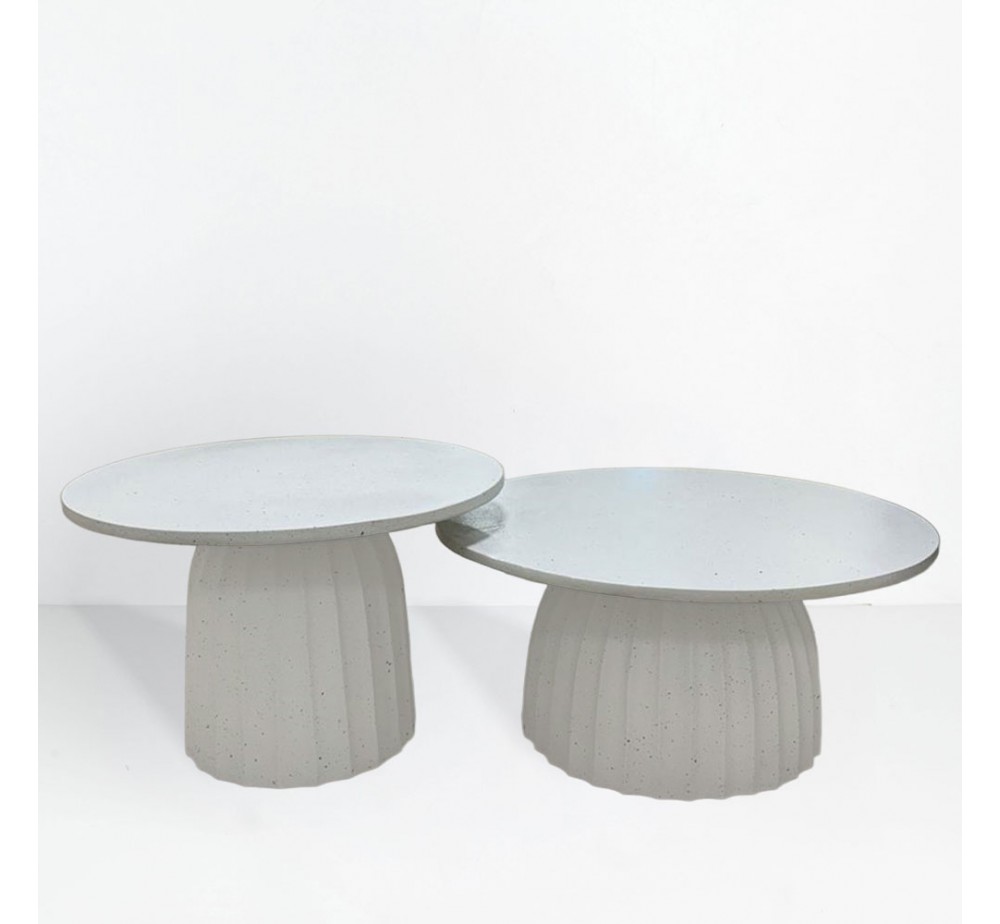 TOLEDO COFFEE TABLE WHITE WITH PATTERN 60x60xH38cm