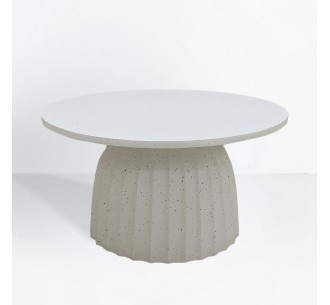 TOLEDO COFFEE TABLE WHITE WITH PATTERN 60x60xH38cm