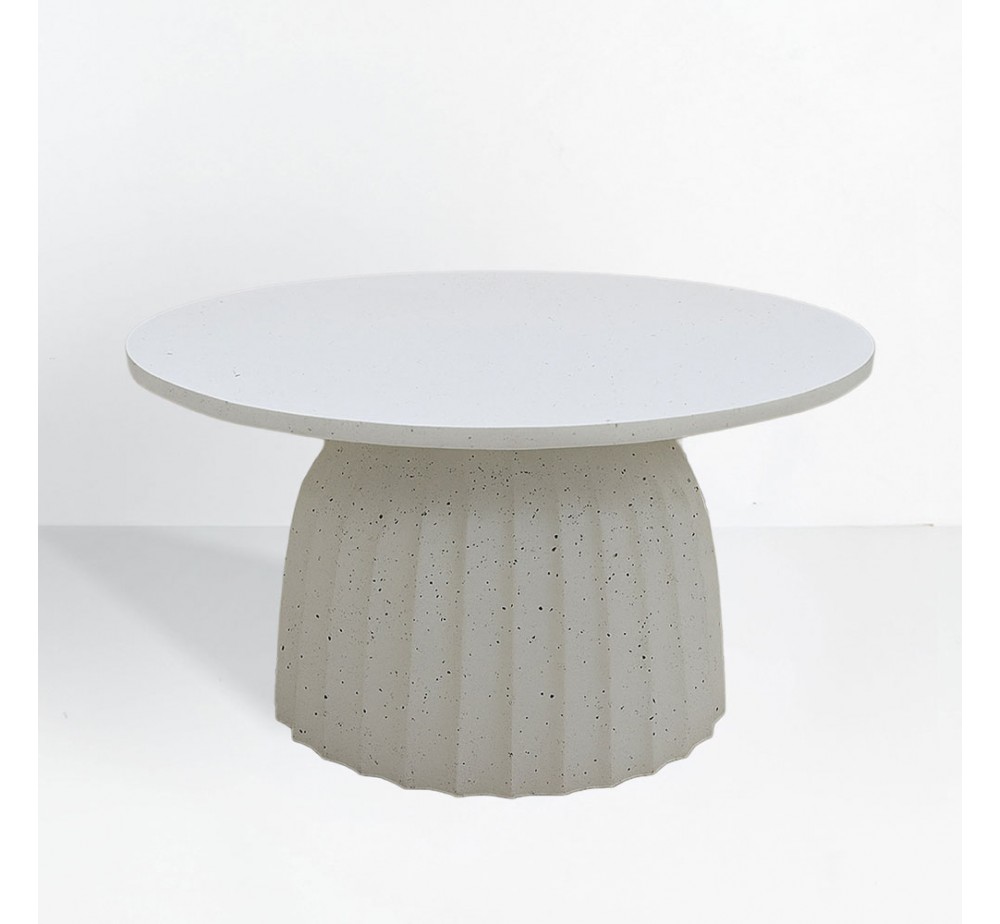 TOLEDO COFFEE TABLE WHITE WITH PATTERN 60x60xH38cm