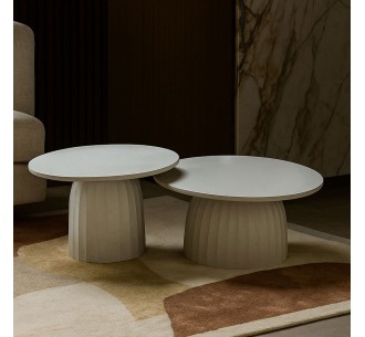 TOLEDO COFFEE TABLE WHITE WITH PATTERN 60x60xH38cm 2