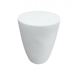 LITHOS CONIC SIDE TABLE WHITE 36x36xH46,5cm