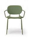 VD - Matt olive green coated steel, embossed finish