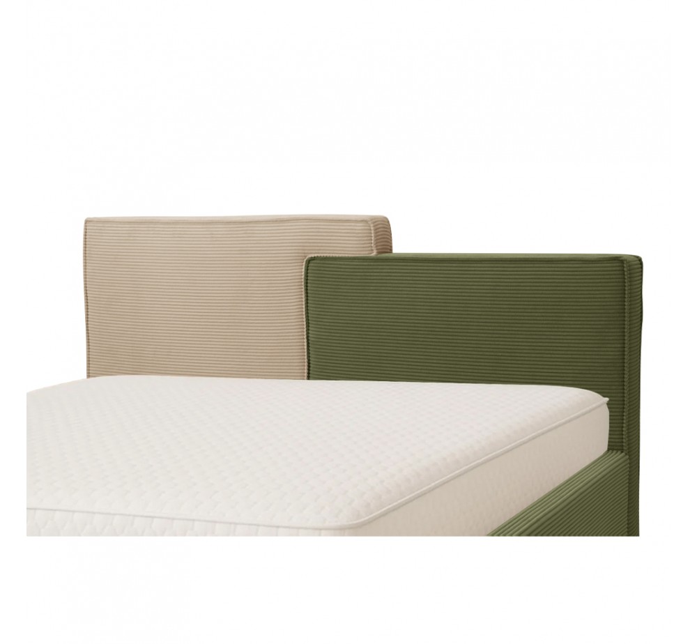 PUZZLE BED (FOR MATTRESS 160x200cm) OLIVE GREEN BEIGE 223x176x106cm