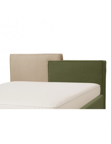 PUZZLE BED (FOR MATTRESS 160x200cm) OLIVE GREEN BEIGE 223x176x106cm