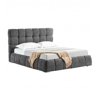 PUFFY BED (FOR MATTRESS 160x200cm) GREY 188x228xH120cm