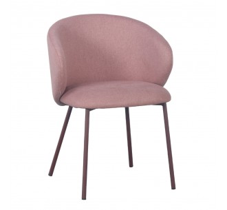 KIRA ARMCHAIR PINK PUCE DARK 56x56xH74,5cm