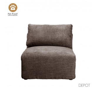 BOX ARMCHAIR BROWN VOGUE 5 82x107xH85cm