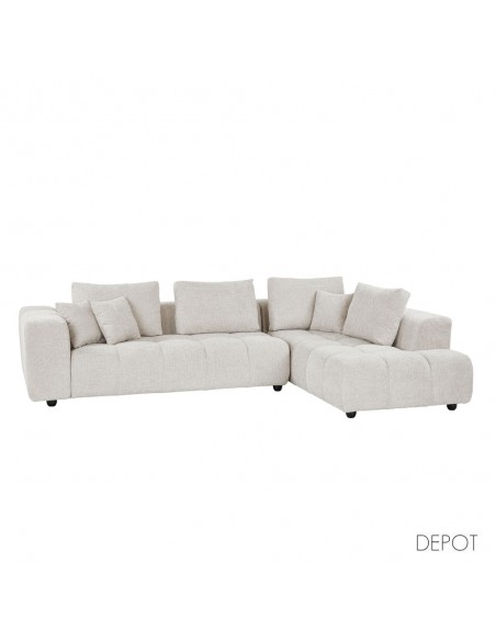 TOMOS ΚΑΝΑΠΕΣ ΓΩΝΙΑ ΔΕΞΙΑ BEIGE LEGASY 15 298x200xH85cm