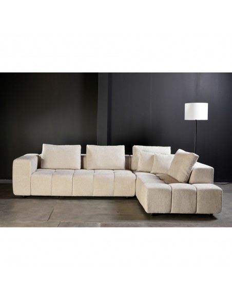 TOMOS ΚΑΝΑΠΕΣ ΓΩΝΙΑ ΔΕΞΙΑ BEIGE LEGASY 15 298x200xH85cm