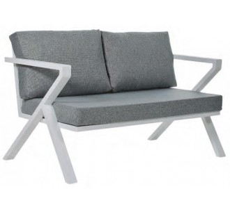 Dagger aluminum sofa with cushions