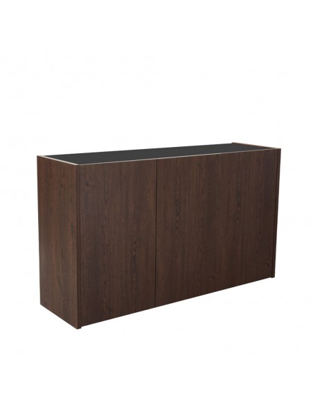 NUEZ ΜΠΟΥΦΕΣ 3ΠΟΡΤΕΣ ΚΑΡΥΔΙ ΜΑΥΡΟ 156x45xH85cm