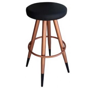 Gold metal bar stool