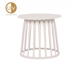 BASKET SIDE TABLE OFF WHITE 49,5x49,5xH44cm