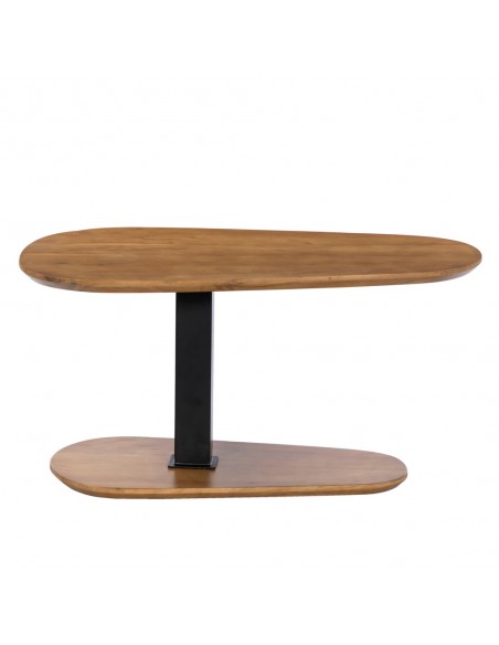 LEVEL COFFEE TABLE ΚΑΡΥΔΙ ΜΑΥΡΟ 95x65xH48cm