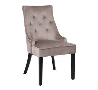 VERONA ΚΑΡΕΚΛΑ ΜΕ ΜΕΤΑΛΛΙΚΟ ΚΡΙΚΟ BEIGE ΜΑΥΡΟ 57x47xH98cm