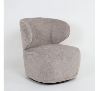 GEO ARMCHAIR SWIVEL GREY LATTE 74x76xH75cm