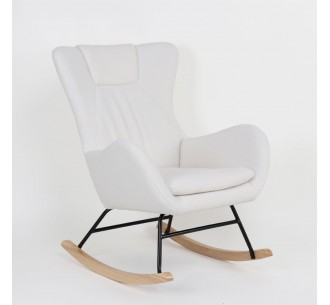 LAPIN ARMCHAIR ROCKING WHITE 67x87xH90cm