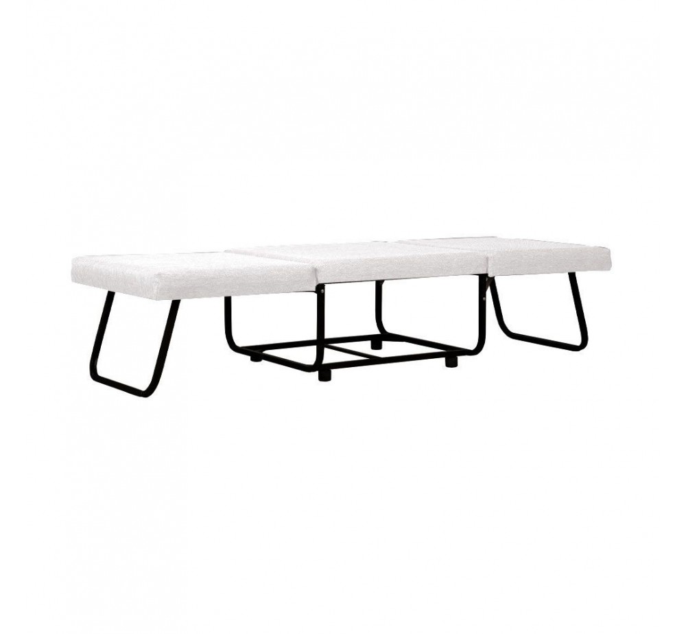 FOLD ΠΟΥΦ ΚΡΕΒΑΤΙ ΑΝΑΔΙΠΛΟΜΕΝΟ OFF WHITE 06-900 70x72xH43cm