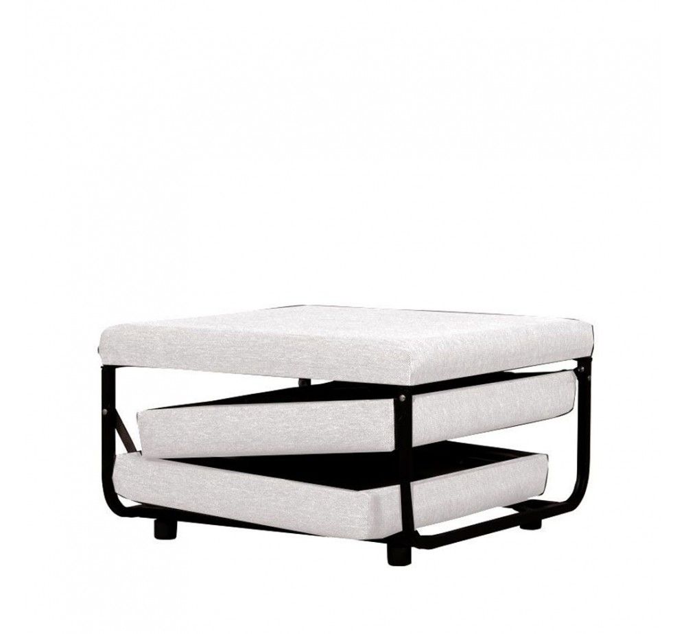 FOLD ΠΟΥΦ ΚΡΕΒΑΤΙ ΑΝΑΔΙΠΛΟΜΕΝΟ OFF WHITE 06-900 70x72xH43cm