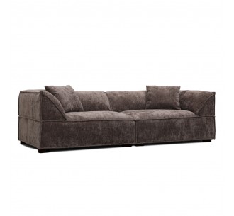 RULER SOFA 3SEAT COFFEE 243x101xH69cm