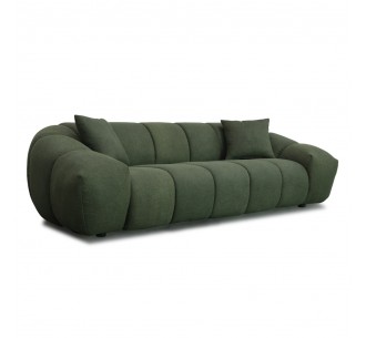 BOSSANOVA ΚΑΝΑΠΕΣ 3ΘΕΣΙΟΣ ΠΡΑΣΙΝΟ ΣΚΟΥΡΟ 255x115xH71cm