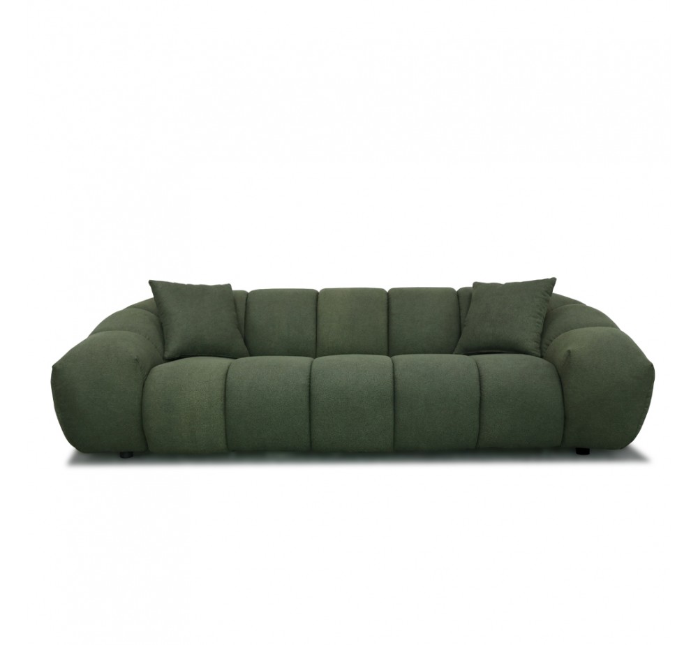 BOSSANOVA ΚΑΝΑΠΕΣ 3ΘΕΣΙΟΣ ΠΡΑΣΙΝΟ ΣΚΟΥΡΟ 255x115xH71cm