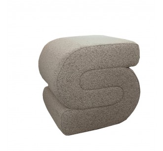 BAGEL STOOL BEIGE 48x42xH44cm