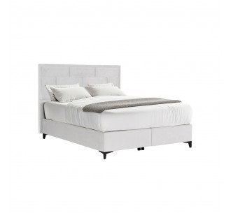 BRICK BED WITH STORAGE (FOR MATTRESS 160x200cm) OFF WHITE 16-450 215x165xH121cm