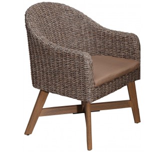 Garment πολυθρόνα ξύλο-wicker