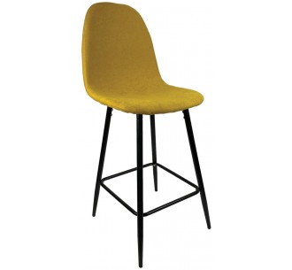 Charles metal-upholstered stool