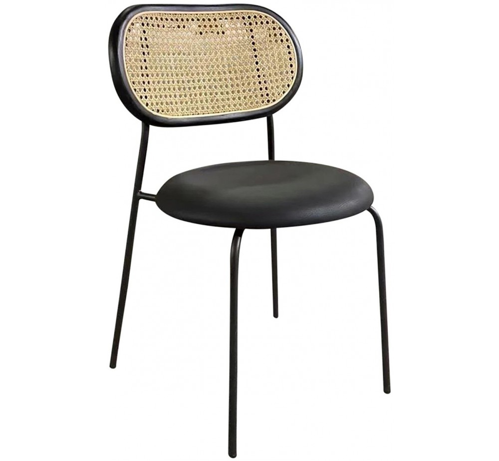 Mila metal chair with straw | 2 years warranty- Avant Garde