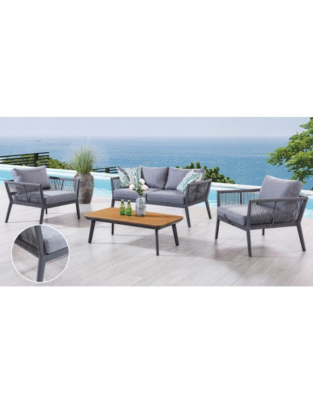 Nudara 4pcs set aluminum rope  -2 years guarantee | Avant Garde design