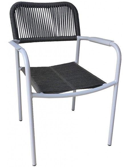 Βraulia aluminum rope armchair -2 years guarantee | Avant Garde design