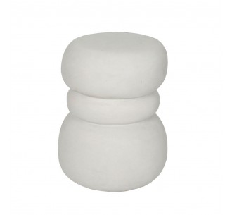 NIVO SIDE TABLE ΑΣΠΡΟ 35x37xH47cm