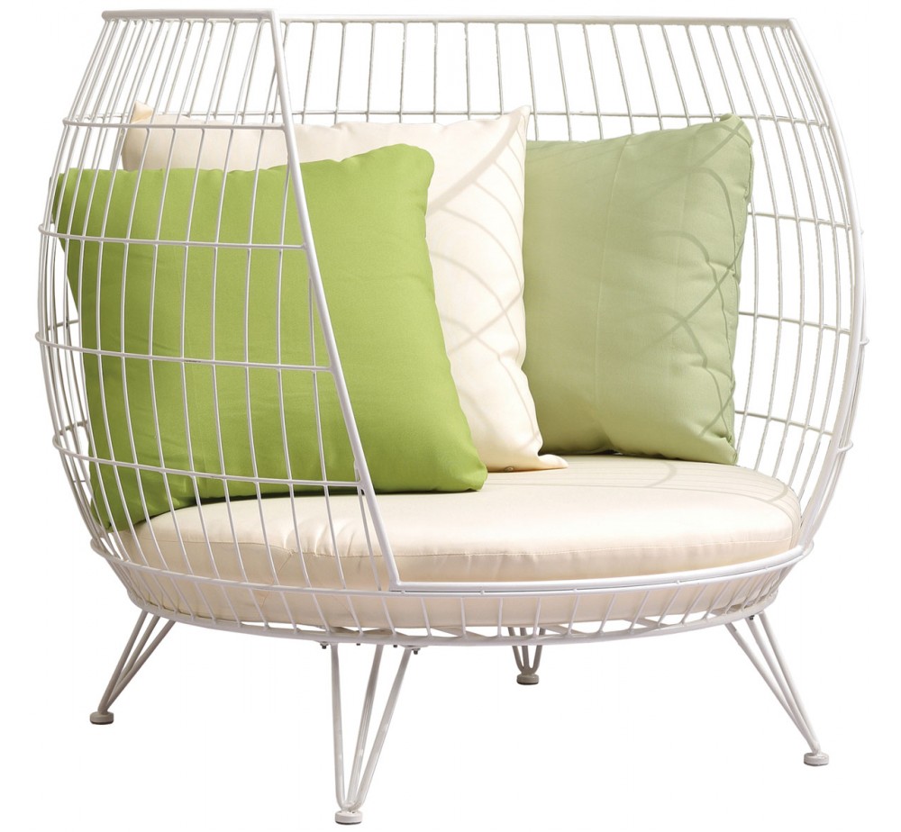 Circle πολυθρόνα lounge μεταλλική - 2 χρόνια εγγύηση | Avant Garde design