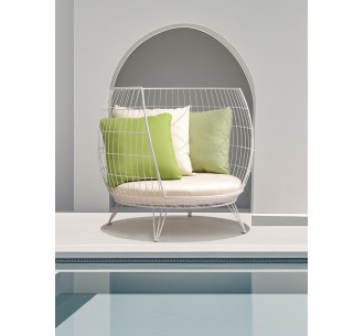Circle πολυθρόνα lounge μεταλλική - 2 χρόνια εγγύηση | Avant Garde design 2