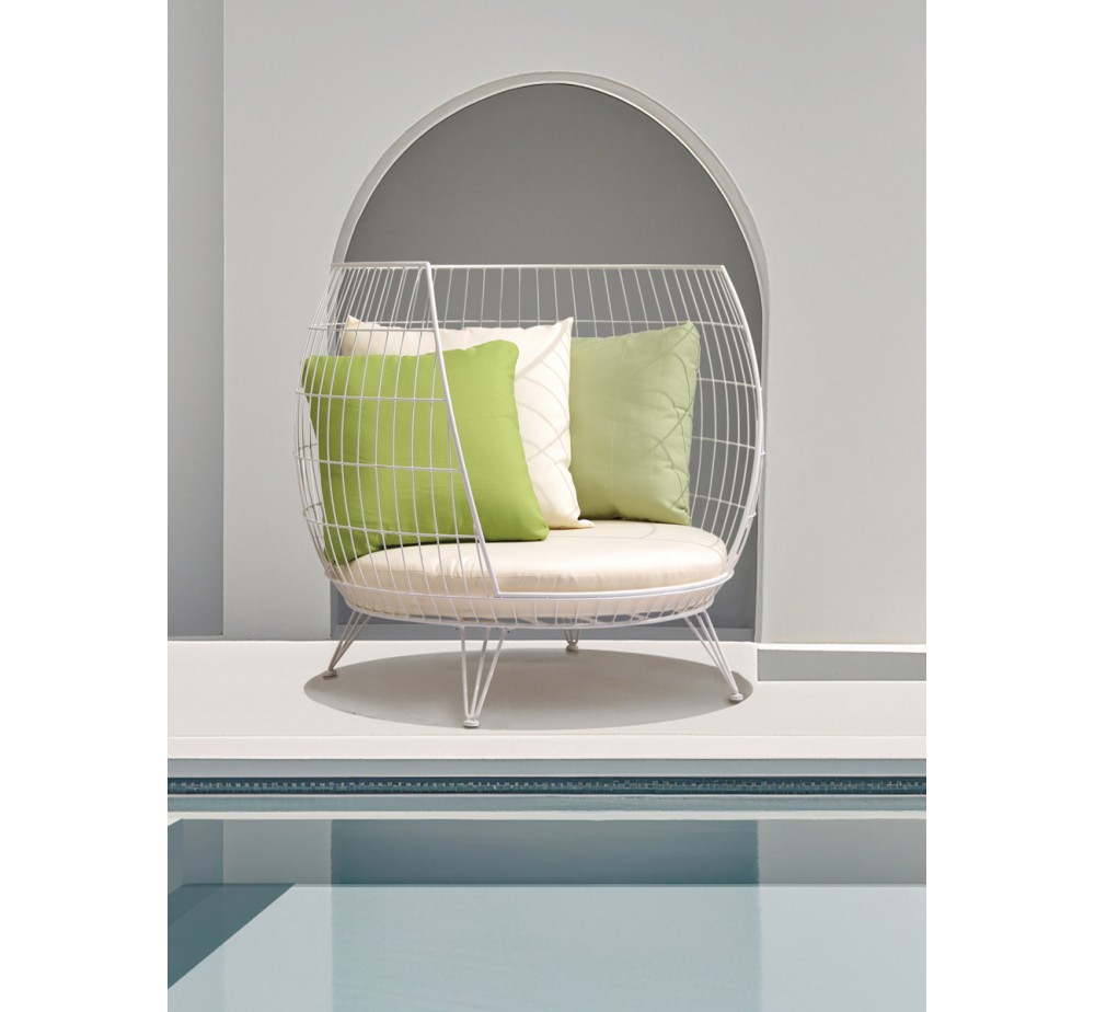 Circle metal lounge armchair -2 years guarantee | Avant Garde design