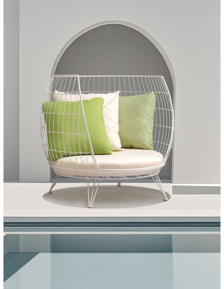 Circle πολυθρόνα lounge μεταλλική - 2 χρόνια εγγύηση | Avant Garde design