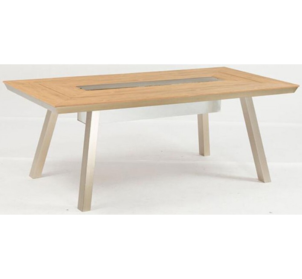 Greenwich aluminum table with ice buckets - 2 years guarantee | Avant Garde