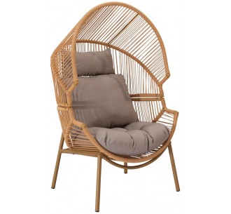Willow πολυθρόνα lounge μεταλλική