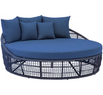 Ellery Αλουμινίου Daybed Εξωτερικού Χώρου με Μαξιλάρια & Rope Λεπτομέρειες 2