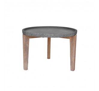 ORRIN COFFEE TABLE ANTRACITE NATURAL 73x73xH48cm