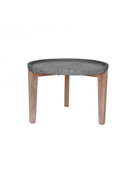ORRIN COFFEE TABLE ΑΝΘΡΑΚΙ ΦΥΣΙΚΟ 73x73xH48cm