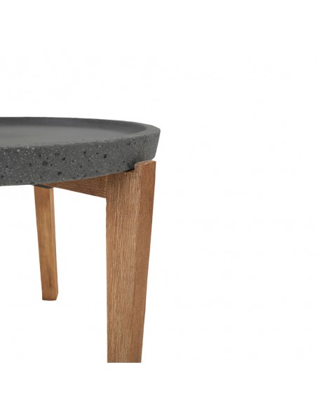 ORRIN COFFEE TABLE ΑΝΘΡΑΚΙ ΦΥΣΙΚΟ 73x73xH48cm