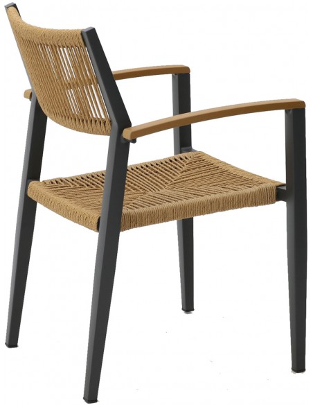 Mars Outdoor Aluminium Rope Chair - Welded Frame | Avant Garde
